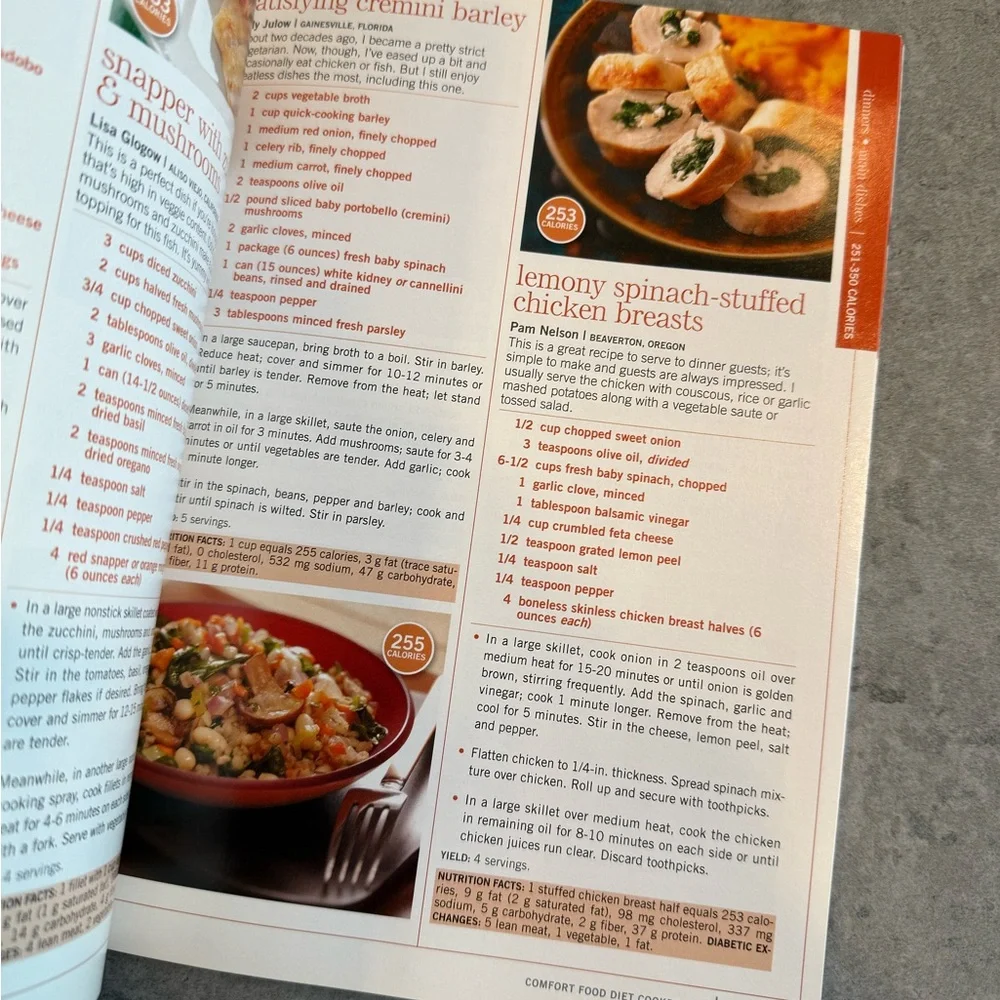 Taste of Home Comfort Food Diet Cookbook New for 2012
